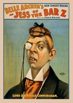Vintage Comedy Drama Poster by Dawn Hudson